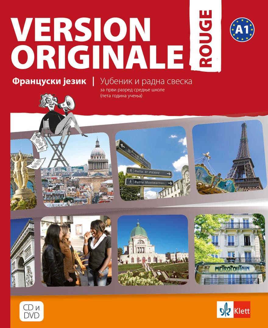 KLETT Francuski jezik Version оriginale rouge 1 - Udžbenik i radna sveska za prvi razred gimnazije