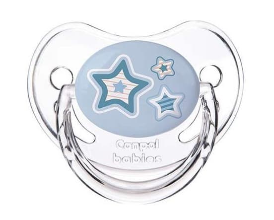 Canpol Orthodontic babies silikonska varalica 6-18M 22/566 Stars Newborn Baby
