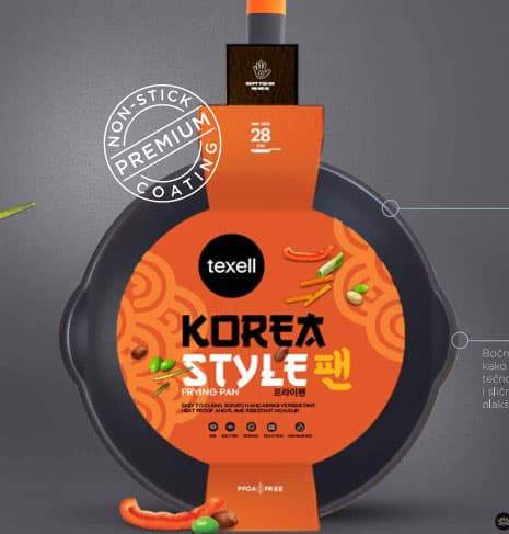 Tiganj wok Texell Korea Style 28cm TPKS-W28