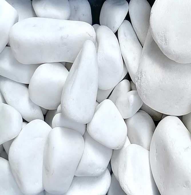 Dekorativni kamen Beli oblutak 20-40mm 25kg