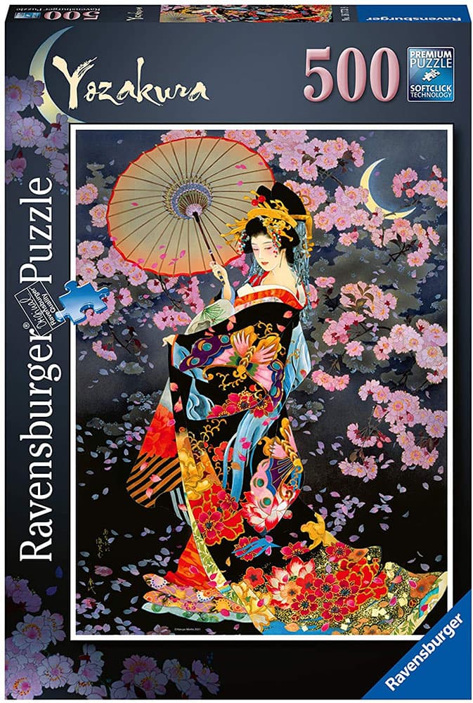 Ravensburger Puzzle Slagalica 500 - Yozakura - Večernji trešnjin cvet 16773