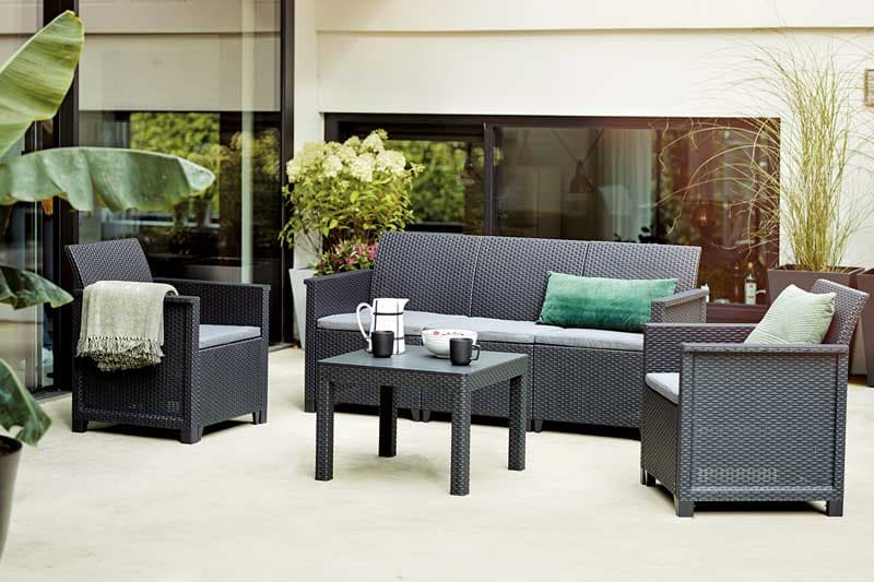 Baštenska garnitura Elodie 3 seater Graphite 246150