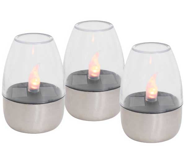 Solarne lampe u obliku svećnjaka Set 3 komada CDS93