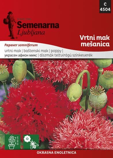 Seme za cveće Baštenski Mak - Papaver Somniferum 4504