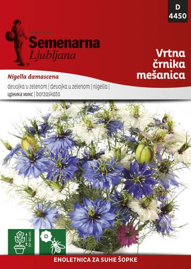 Cveće Mačkov Brk - mešavina - seme Nigella damascena 4450