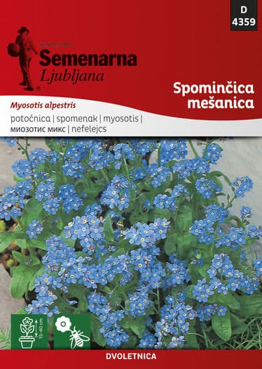 Cveće Spomenak - mešavina - seme Myosotis alpestris 4359