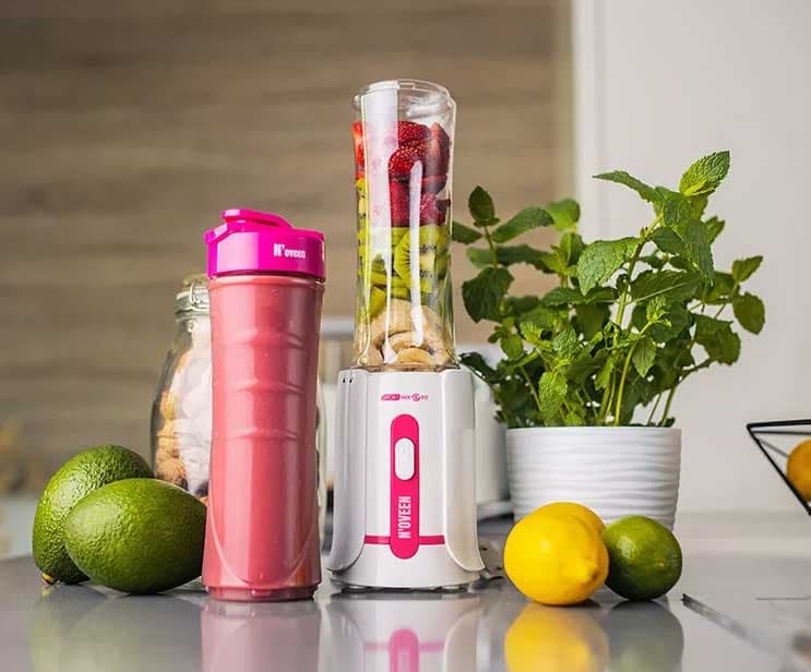 Kompaktan blender sa dve flašice za nošenje Noveen SB220 Amarant