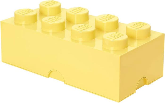 Kutija za odlaganje sa poklopcem LEGO® Kocka 8 50x25x18cm pastelnožuta 4004