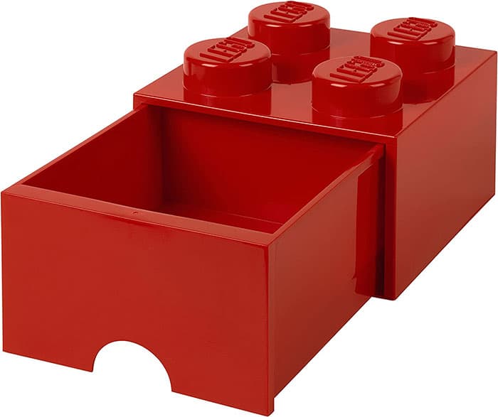 Stona fioka LEGO® Kocka 4  15x15x11cm crvena 4020