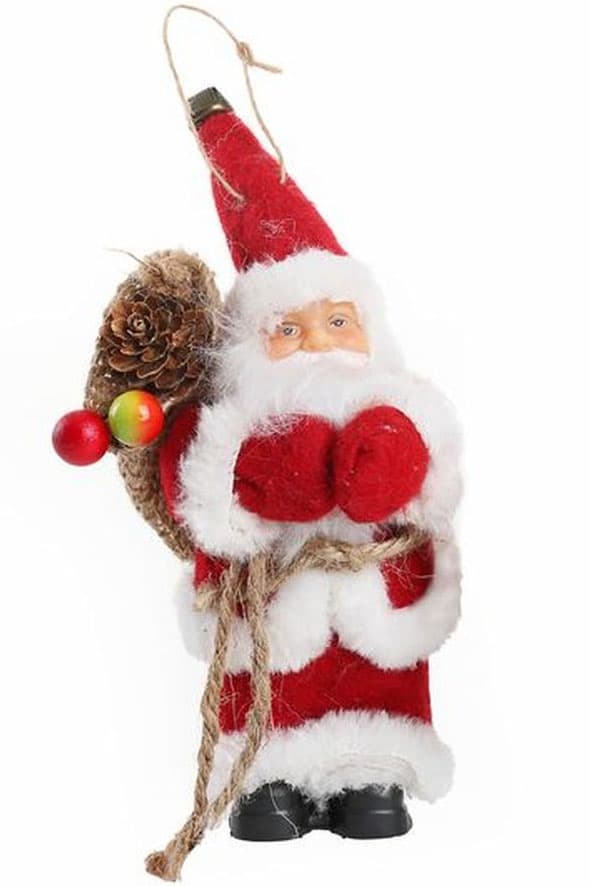 Set figurica 13 cm 6 kom Deco Santa Red