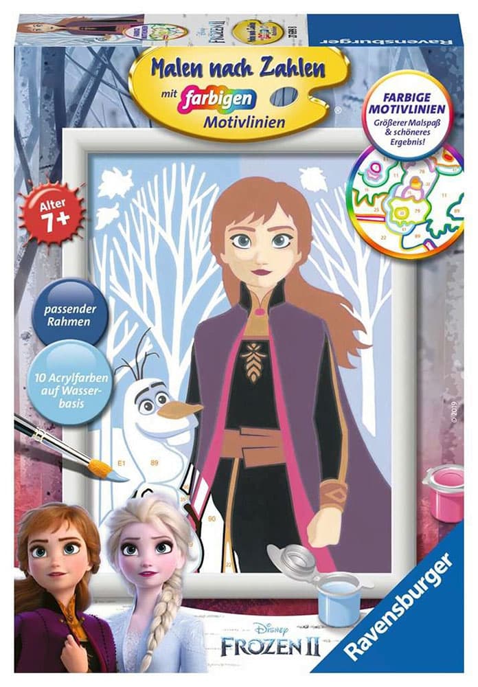 Ravensburger Bojanka po brojevima + boje Disney Frozen 2 Ana i Olaf 27699