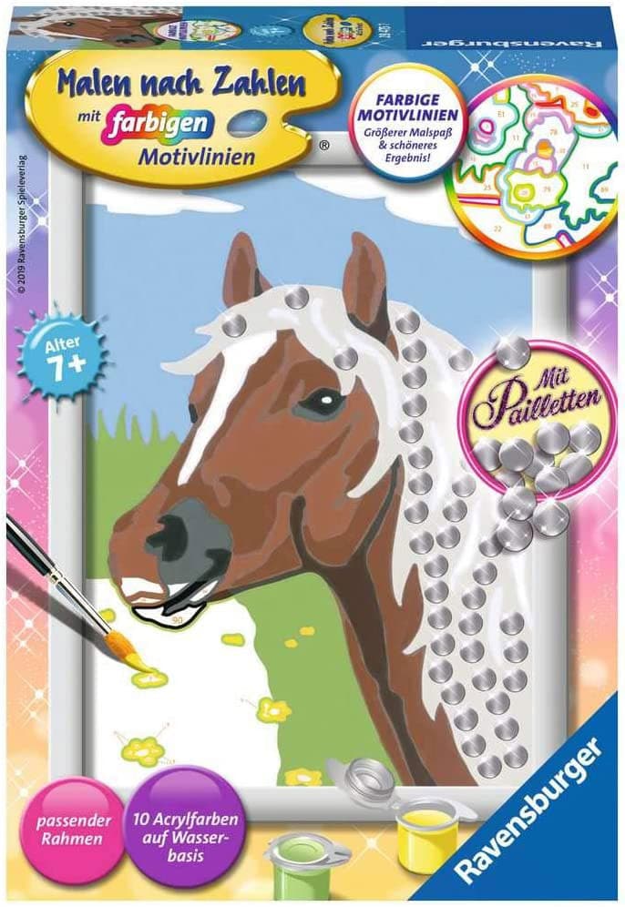 Ravensburger Bojanka po brojevima + akrilne boje Konj sa belom grivom 28475