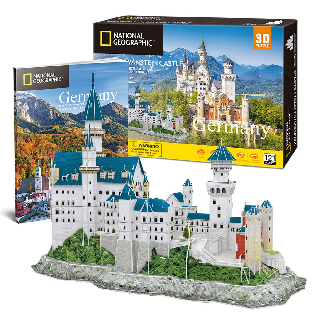 CubicFun National Geographic 3D Puzzle Neuschwanstein dvorac