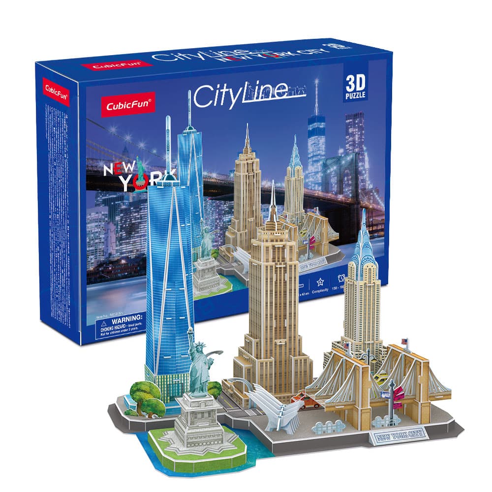 CubicFun 3D Puzzle City Line New York City MC255h