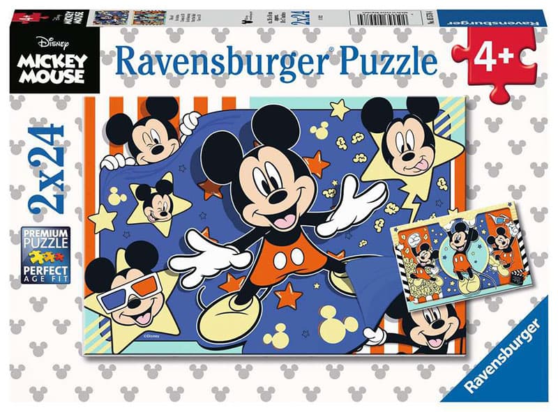 Disney Mickey Mouse Puzzle slagalica 2x24 dela Ravensburger 05578