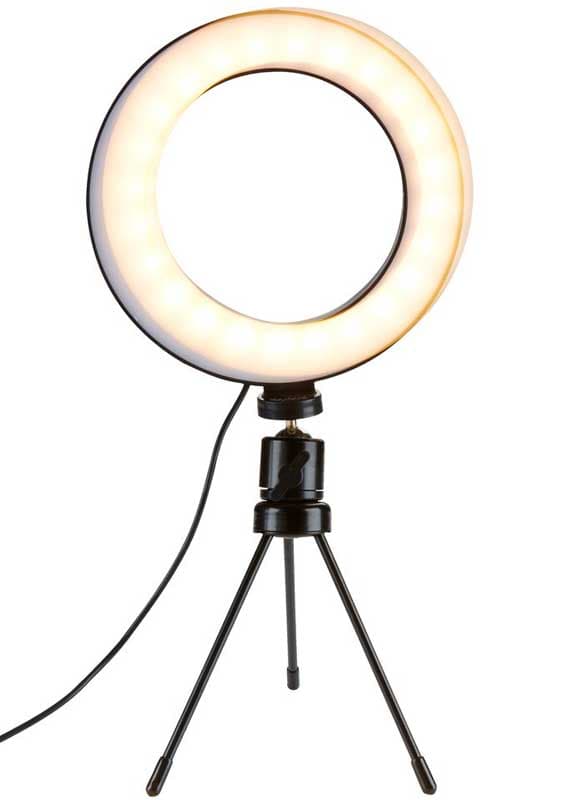 Stona LED Ring lampa 5W USB