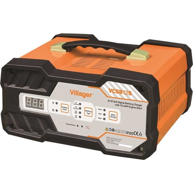 Punjač za 6V i 12V akumulatore sa starterom Villager VCSB 12S