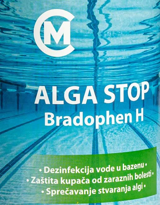 Sredstvo za uništavanje algi u bazenima Alga Stop MCom Bradophen H 10L