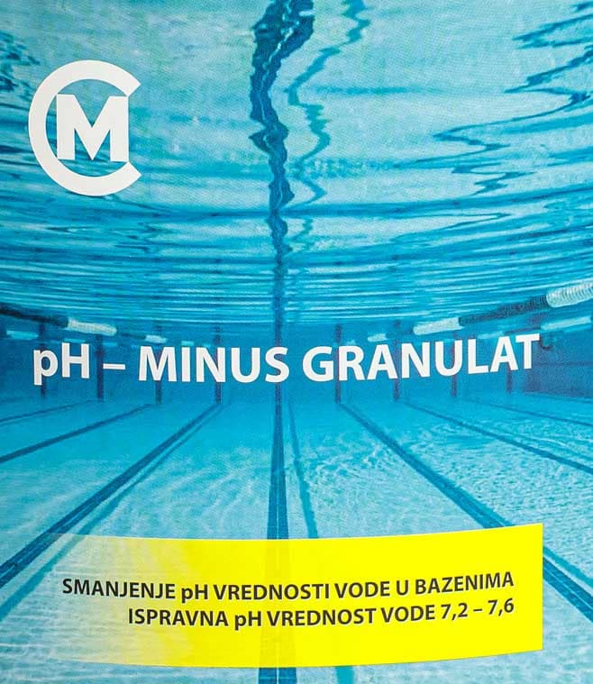 pH Minus Sredstvo za smanjivanje pH vrednosti vode u bazenima 25kg MCom
