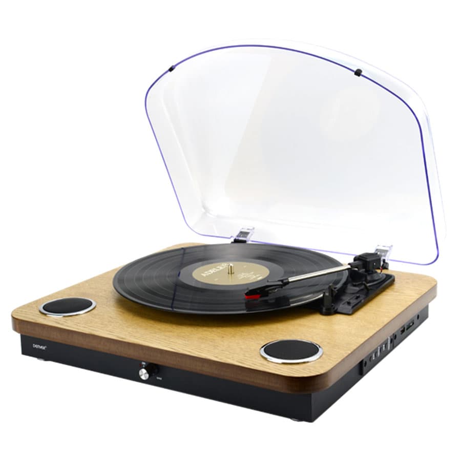 Retro Bluetooth gramofon za reprodukciju MP3 i snimanje Denver VPL-210WOOD