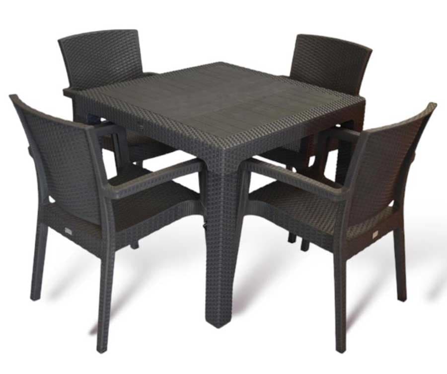 Baštenska garnitura Ratan Wenge 501