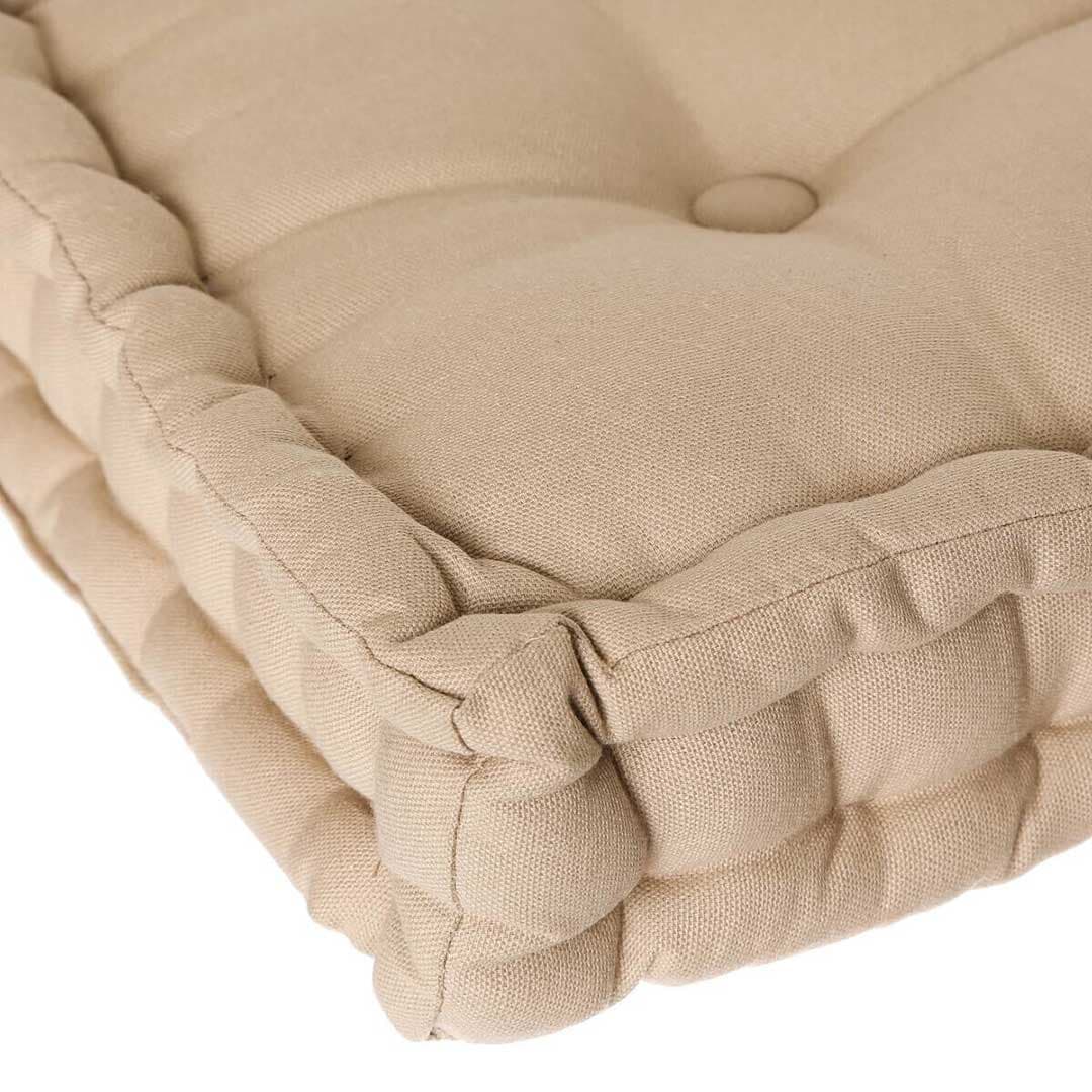 Jastuk Za Stolicu Bež, Pod ili Palete Pamuk 40 x 40 x 8 cm Atmosphera Createur d Interieur