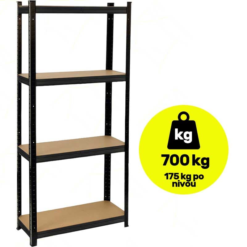 Polica sa 4 nivoa Nosivost 700kg 40412