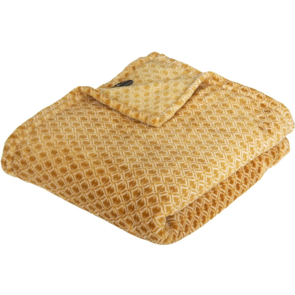 Atmosphera Ćebe Otto 150x125cm 0.470 Kg Poliester Oker