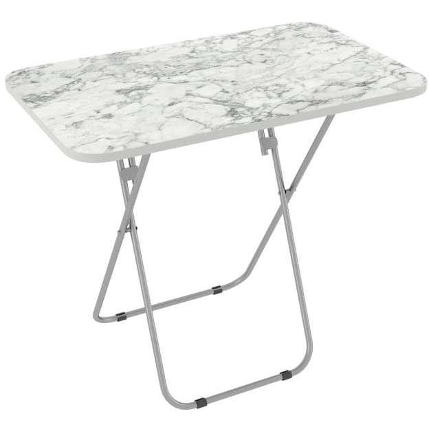 Sklopivi sto Alesta Beli mermer 50x80x66cm 10080BM