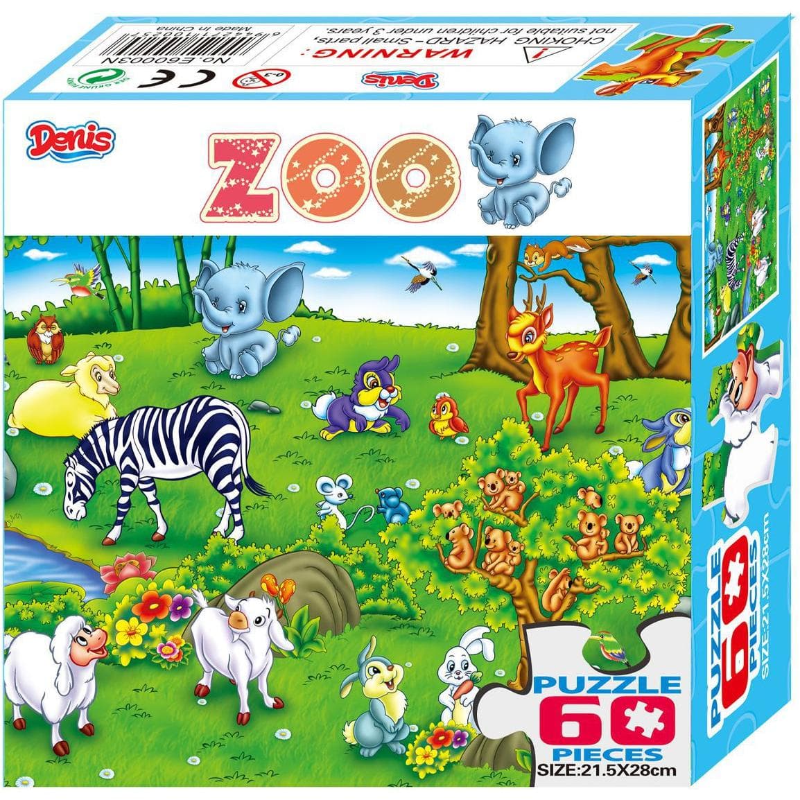 Slagalica Zoološki Vrt 60 kom