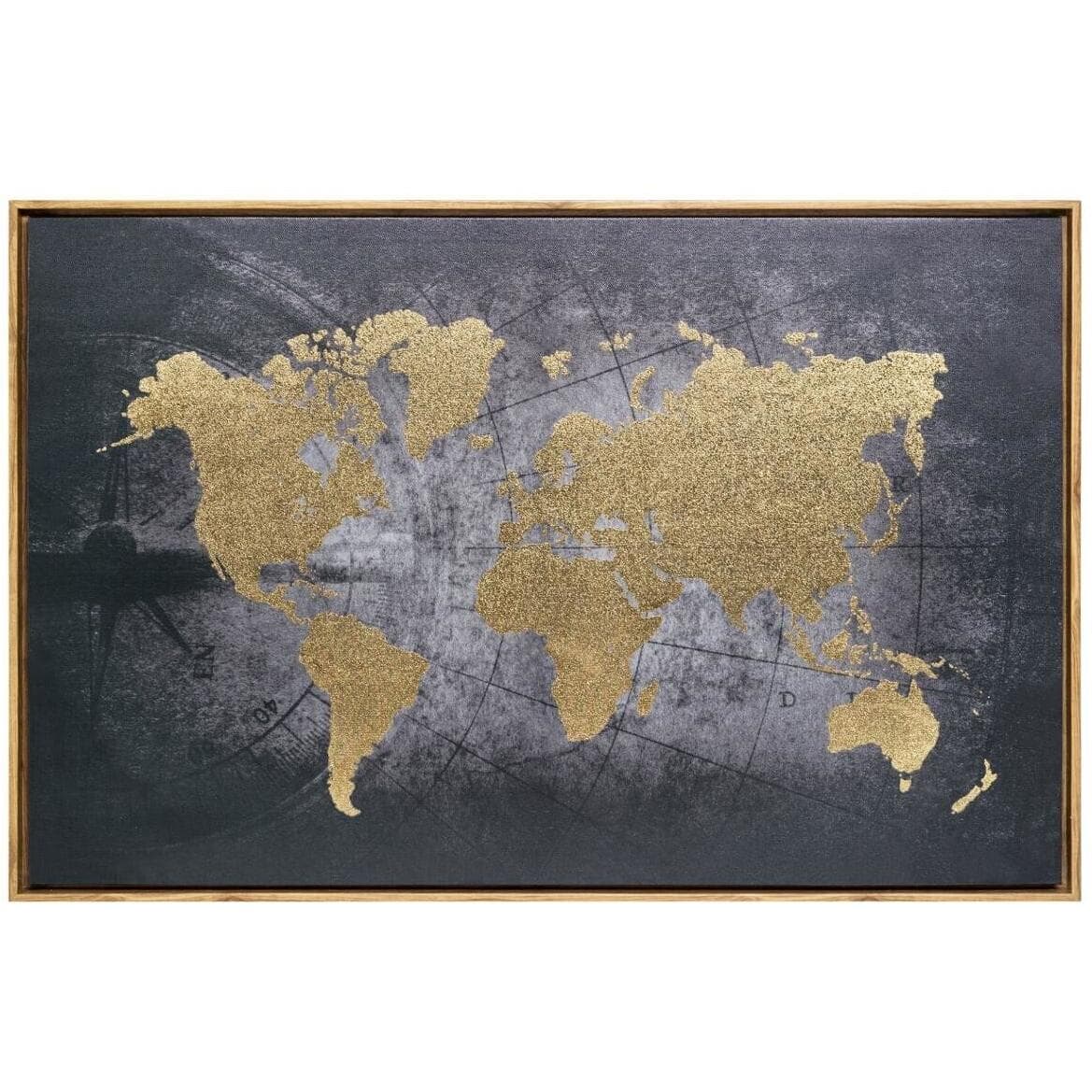 Atmosphera Slika Na Platnu Sa Ramom World 58x88 Cm Mdf E1/polister