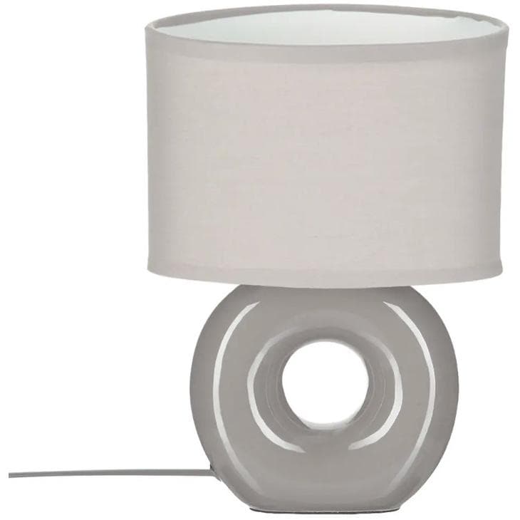 Atmosphera Lampa 18,2x11,8x25 Cm Pamuk/keramika Siva