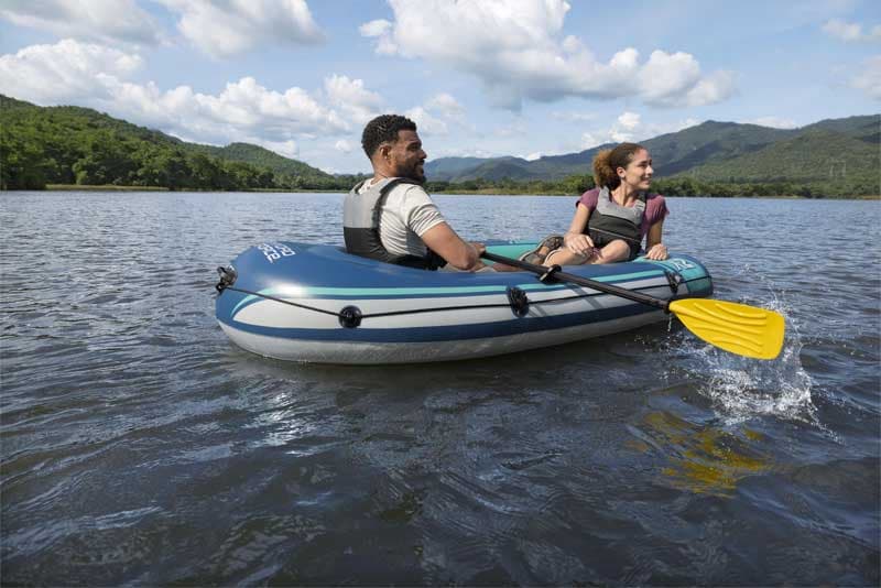Čamac na naduvavanje za dve osobe sa veslima i pumpom Bestway Hydro Force Trek X2 61153
