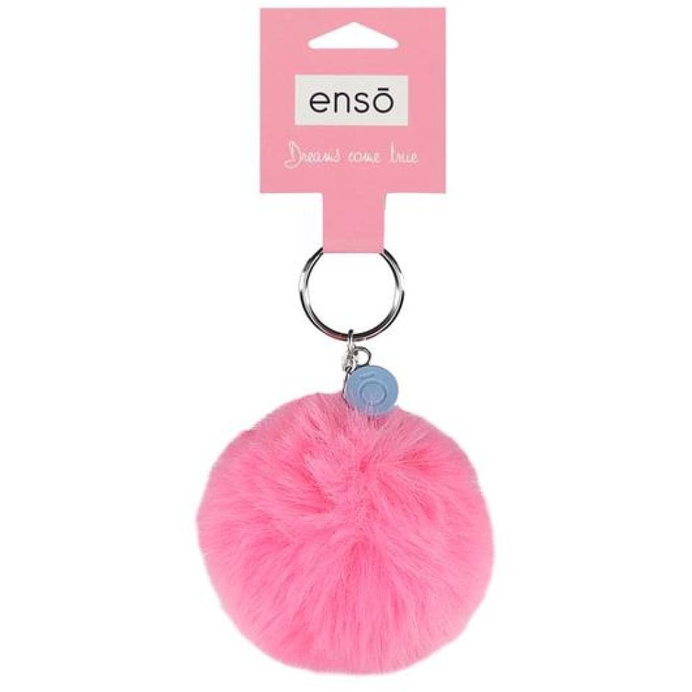Privezak za ključeve torbu ranac Enso Pompon pink 97402