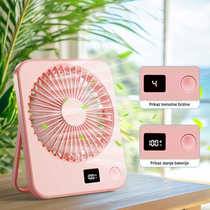 Stoni USB mini ventilator sa displejem 5919PK