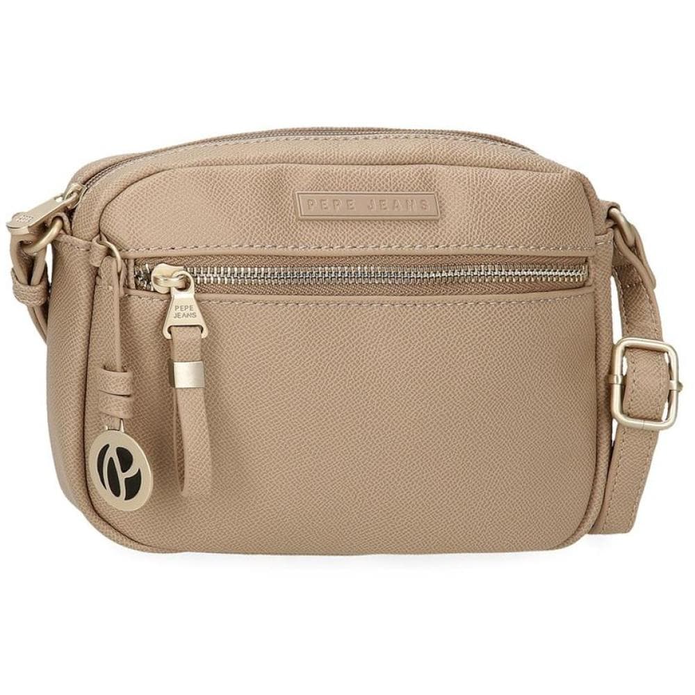 Torbica od eko kože na rame Pepe Jeans Elia beige 79455