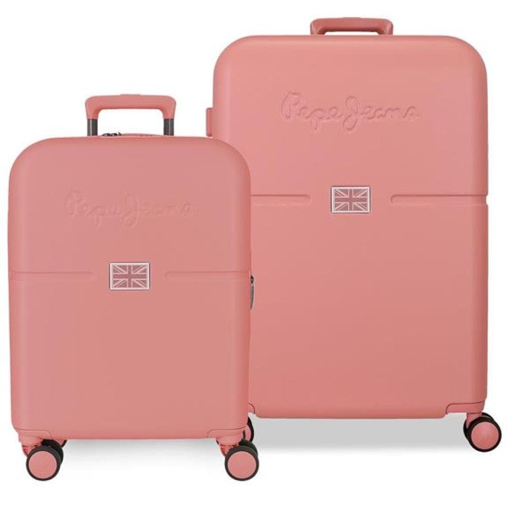 Koferi za putovanja 70cm i 55cm Pepe Jeans Accent powder pink 76989