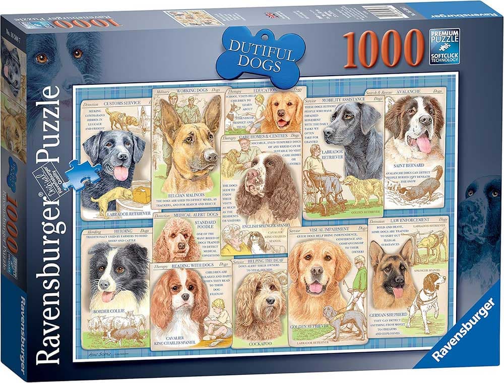 Puzzle slagalica 1000 delova Radni psi Ravensburger 16508