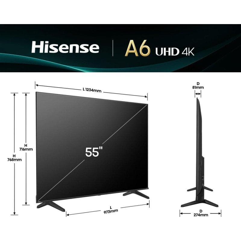 HISENSE 55 inča 55A6Q 4K UHD LED Smart TV