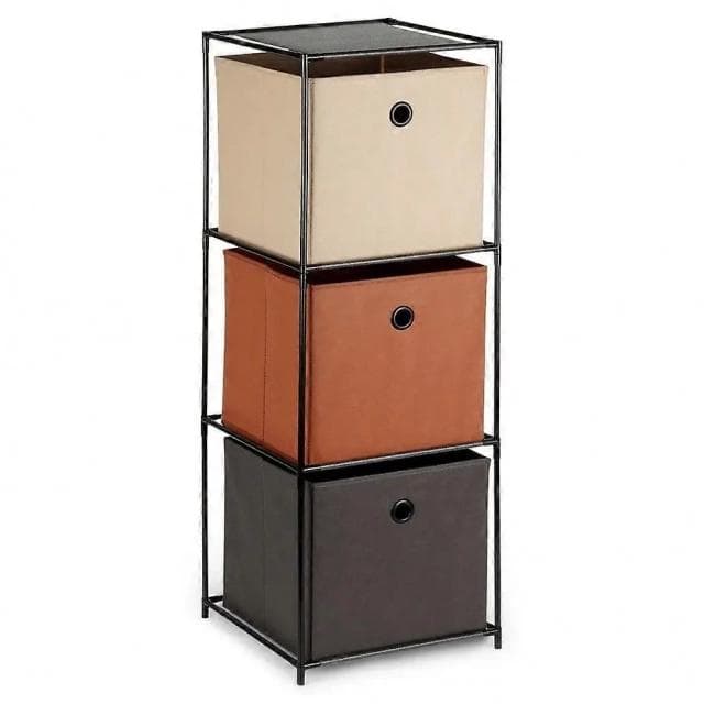 Vilde - Storage Solutions 568099 - Metalna Polica Sa 3 Korpe ,34,5 X 100 Cm