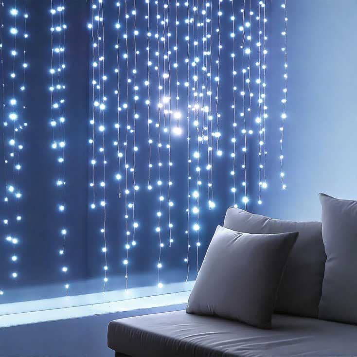 Svetleći LED niz sa 210 hladno belih LED dioda Sa adapterom KIN210DWH