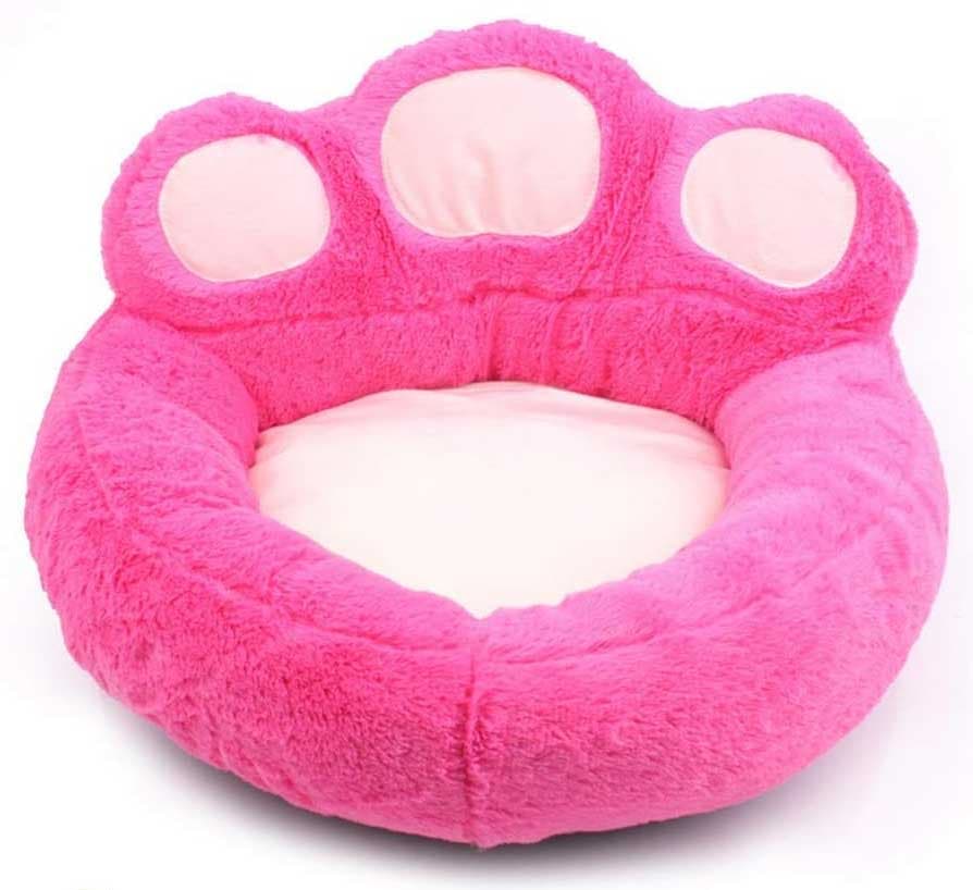 Krevet za kućne ljubimce u obliku šape 56cm Roze