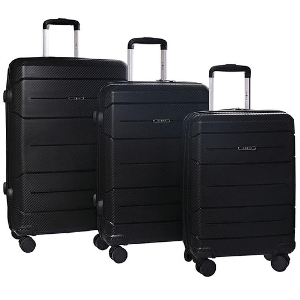Komplet ABS kofera mali, srednji i veliki Modena black Enova 524340