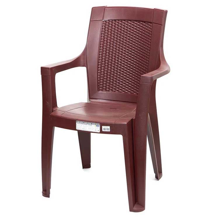 Baštenska stolica PVC Classic Ratan Bordo