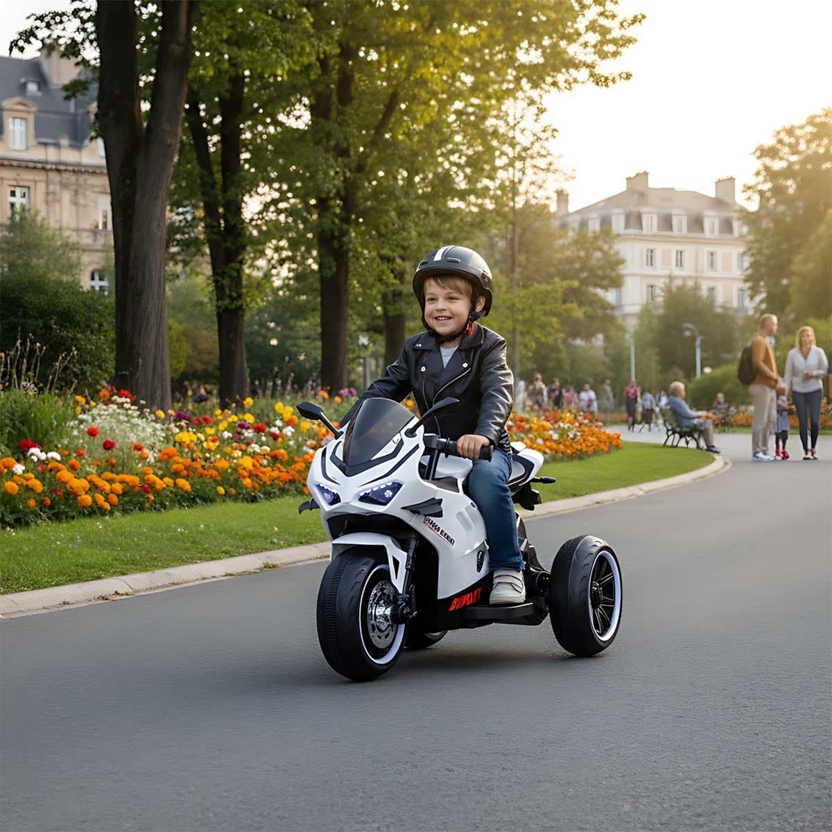 Dečiji Motor Na Akumulator Sa 3 Točka Bupaiti White