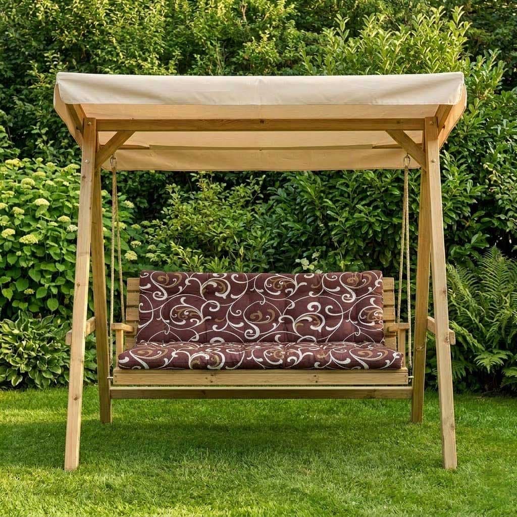 Jastuk Za Baštensku Ljuljašku 155x60x60cm Brown Ornament