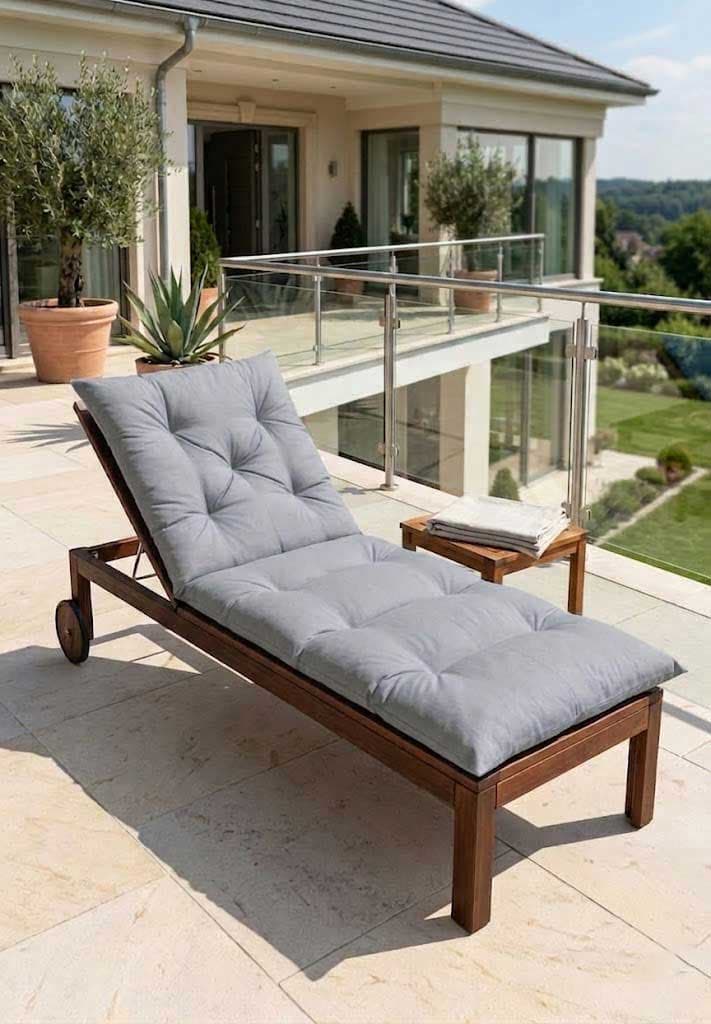 Jastuk Za Baštensku Ležaljku 200x70cm GREY