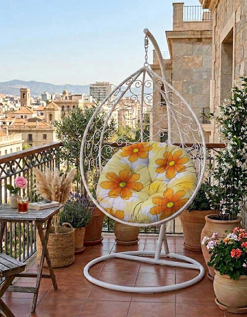Jastuk 140cm Za Gnezdo Baštensku Ljuljašku HAPPY FLOWERS