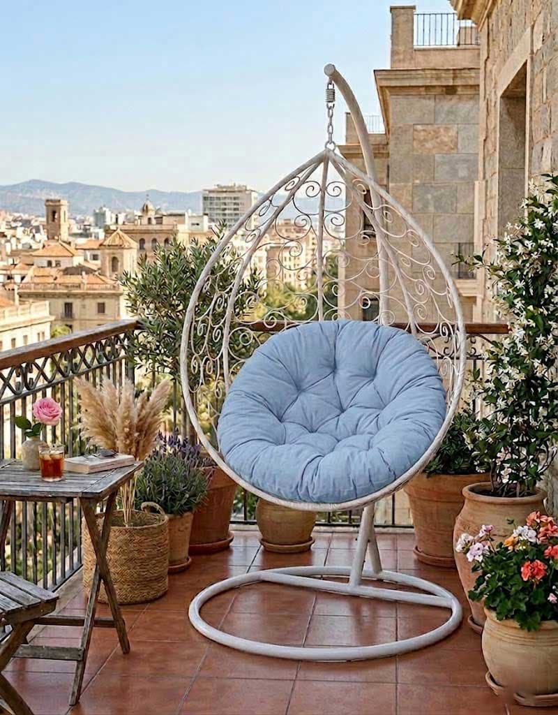 Jastuk 100cm Za Gnezdo Baštensku Ljuljašku SKY BLUE