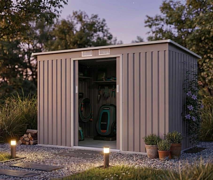 Pomoćna metalna baštenska kućica Fortis-B 3.6m²